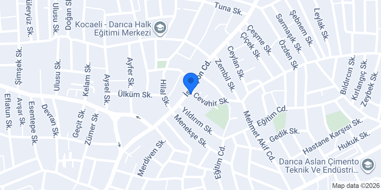 Weltew Home Darıca konumu