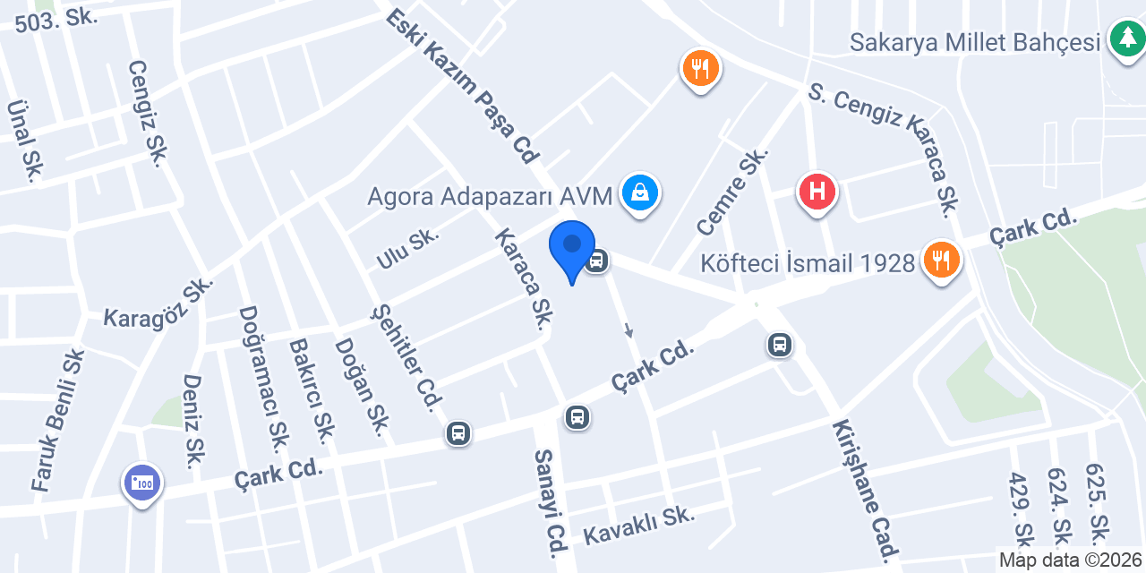Dallılar İnşaat ve Yapı Malzemeleri Ticaret ve San. Ltd. Şti. konumu