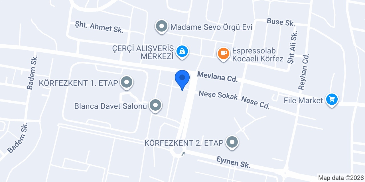 Kevser Güngör hair desıgn studıo konumu