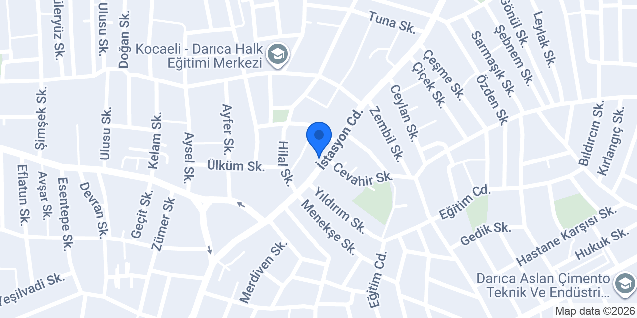 Darıca kavram kurs merkezi konumu