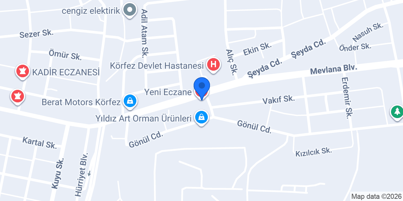 Yeni Eczane konumu