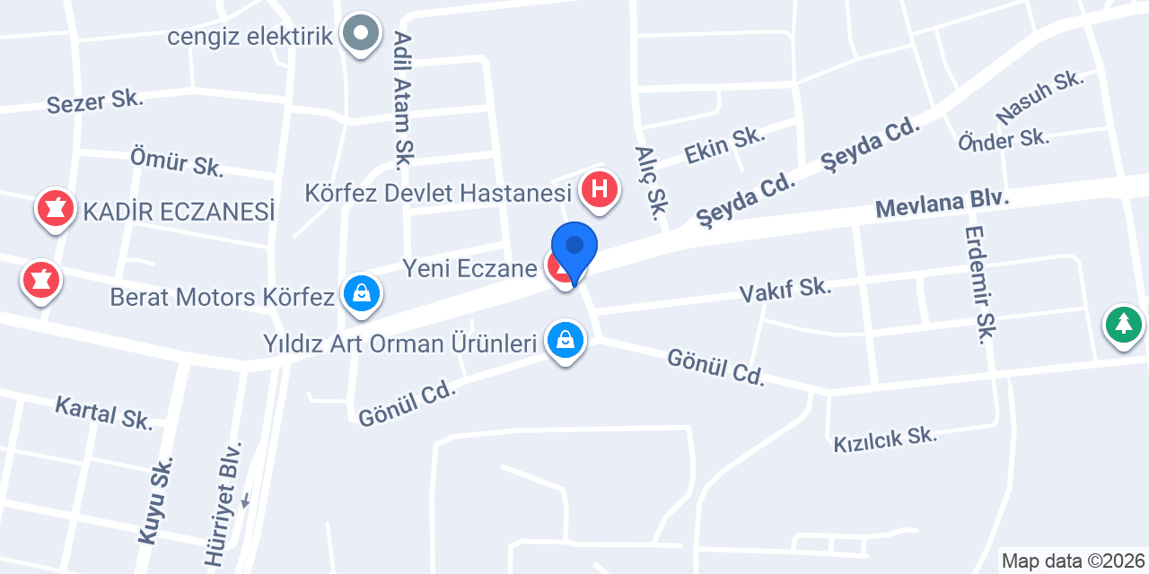 Dost isitme Korfez konumu