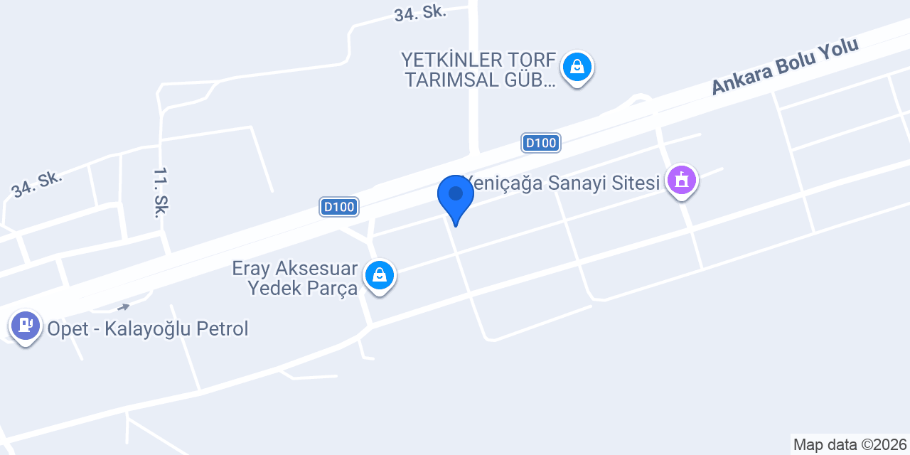 ÇEVİKOĞLU OTOMOTİV VOLVO TIR SERVİSİ konumu
