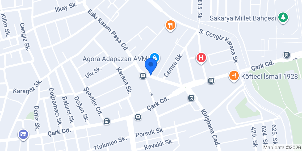 Serdivan Agora Taksi konumu