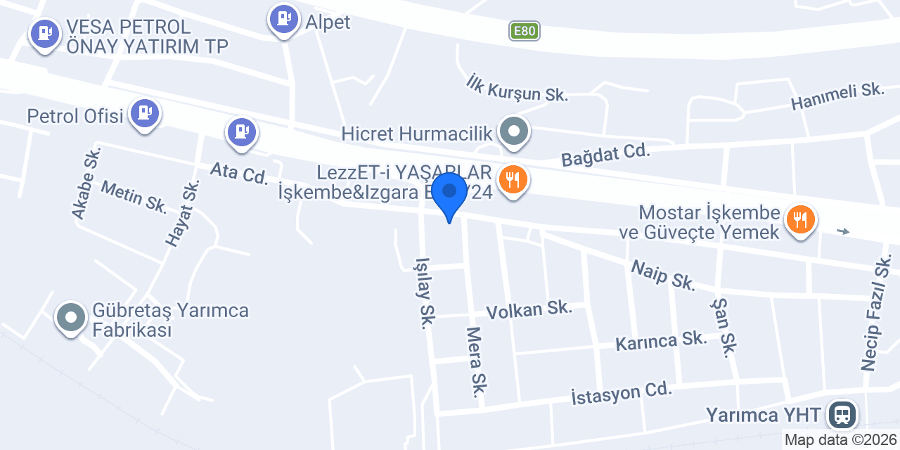 Veltrax Global Lojistik Deposu konumu