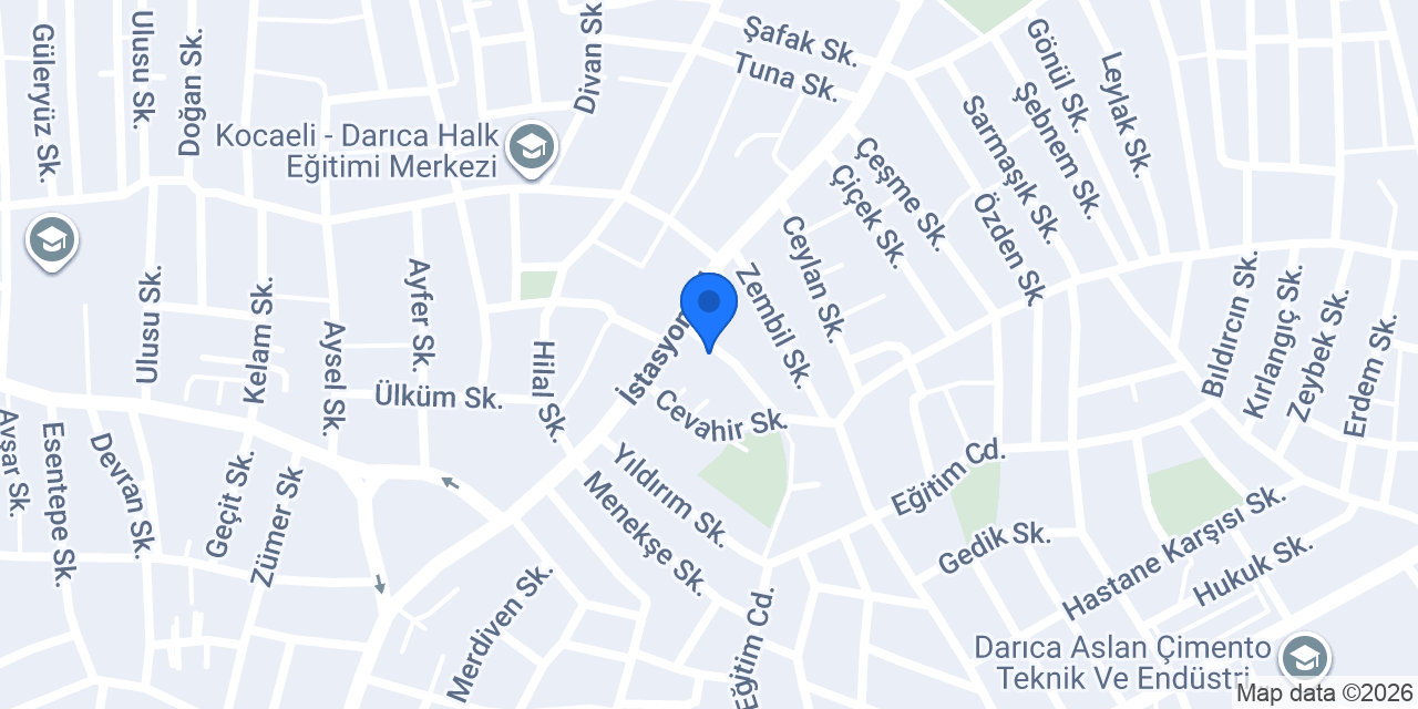 DARICA KOLTUK DÖŞEME konumu