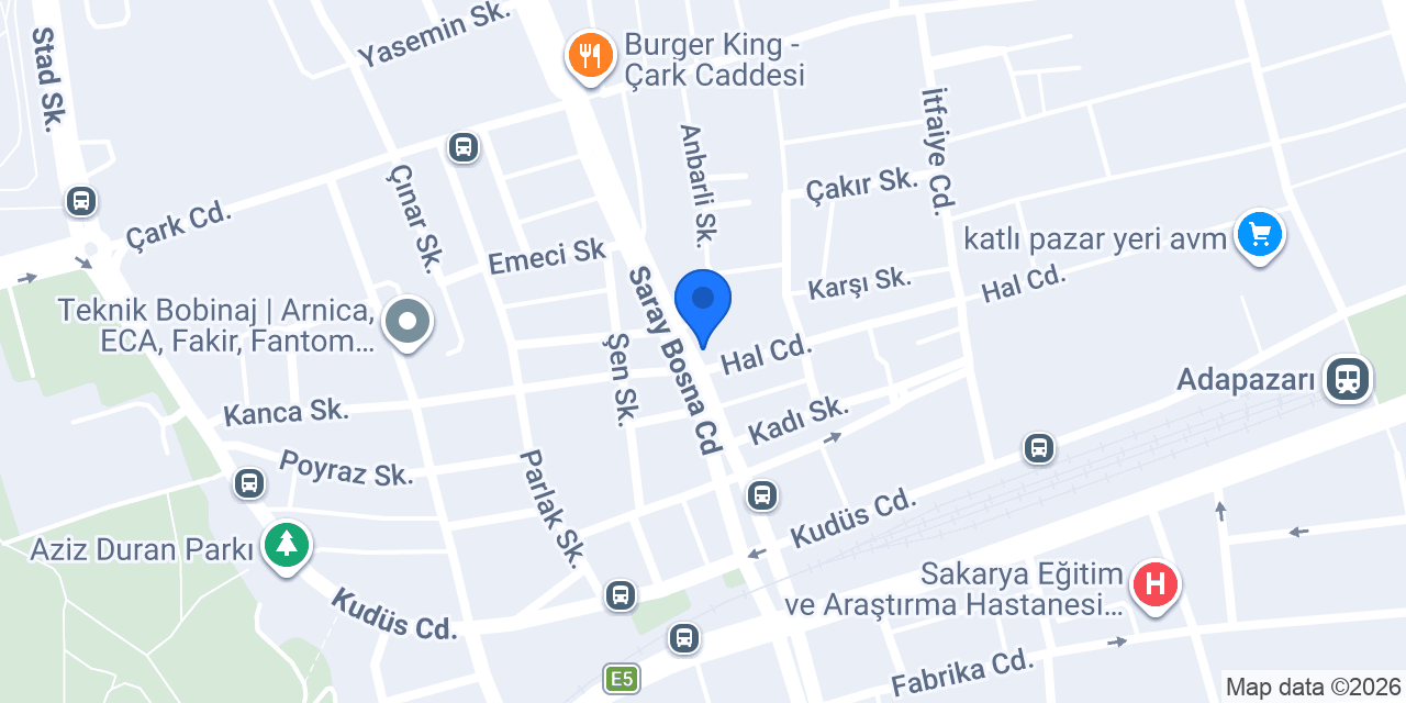 Kuveyt Türk Sakarya Bosna Caddesi Şubesi konumu