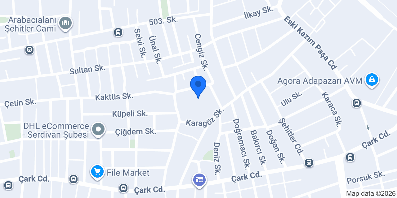 Serdivan Özel Eğitim Anaokulu konumu