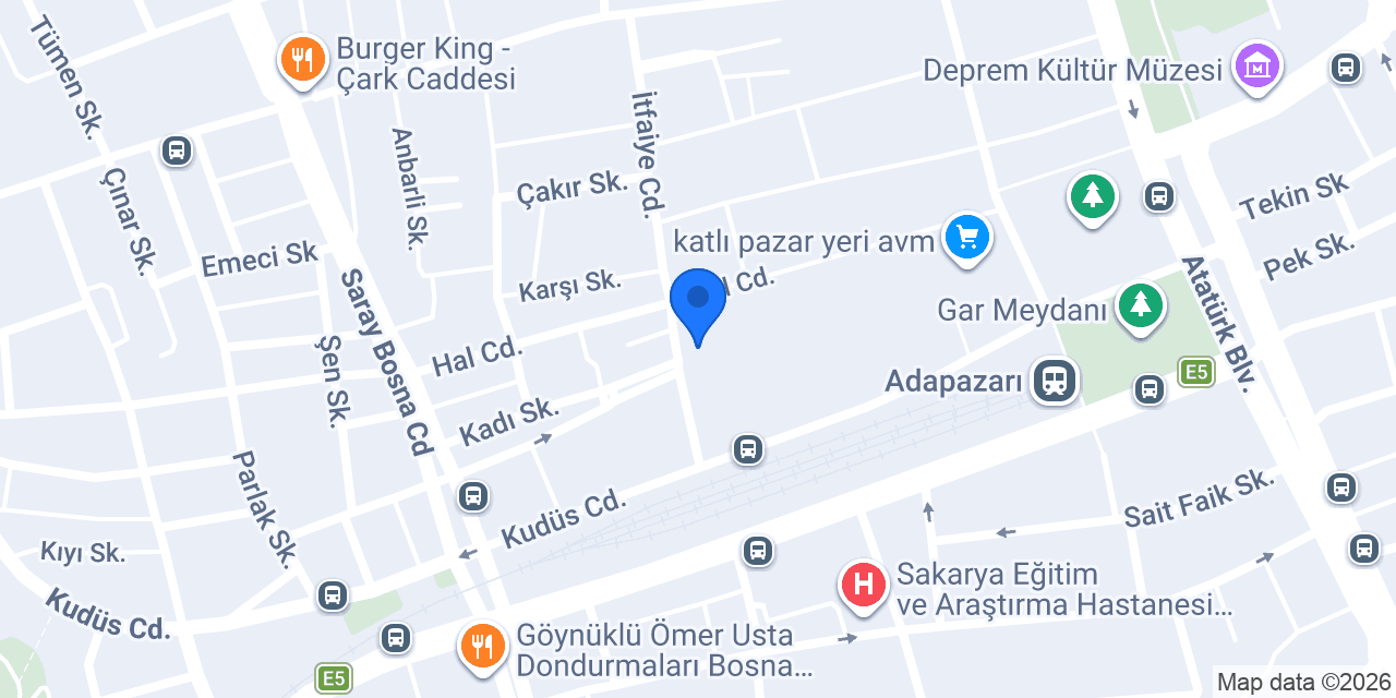 İtfaiye Taksi Durağı konumu