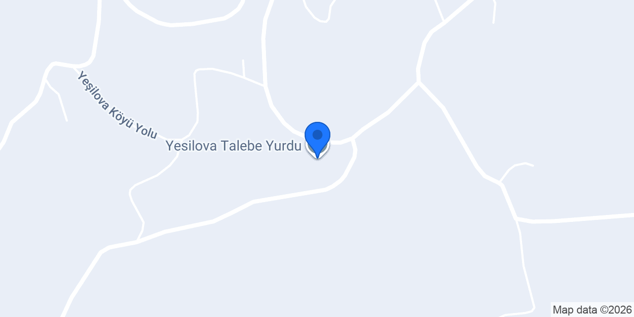 Yesilova Talebe Yurdu konumu