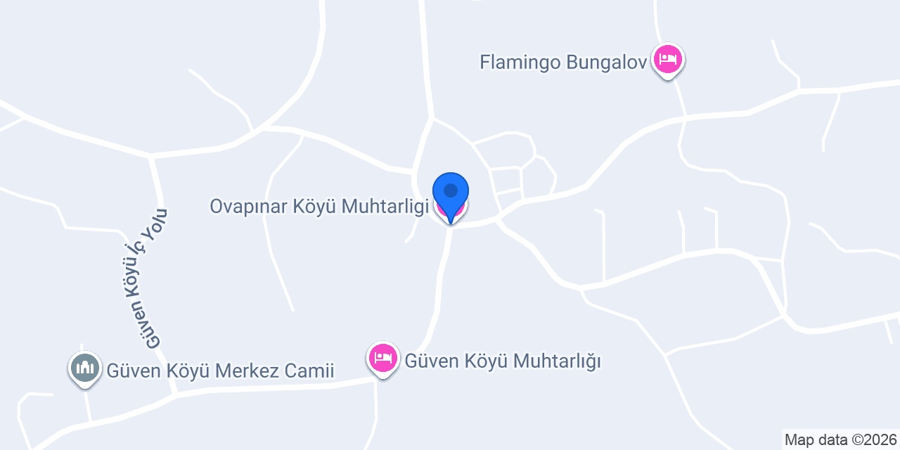 Ovapınar Köyü Muhtarligi konumu