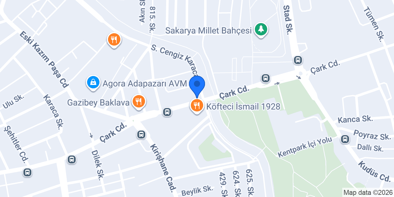Türkiye Finans Serdivan Şubesi konumu