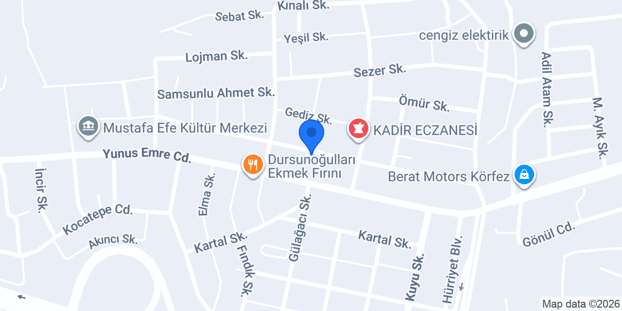 Yücel'in Evi konumu