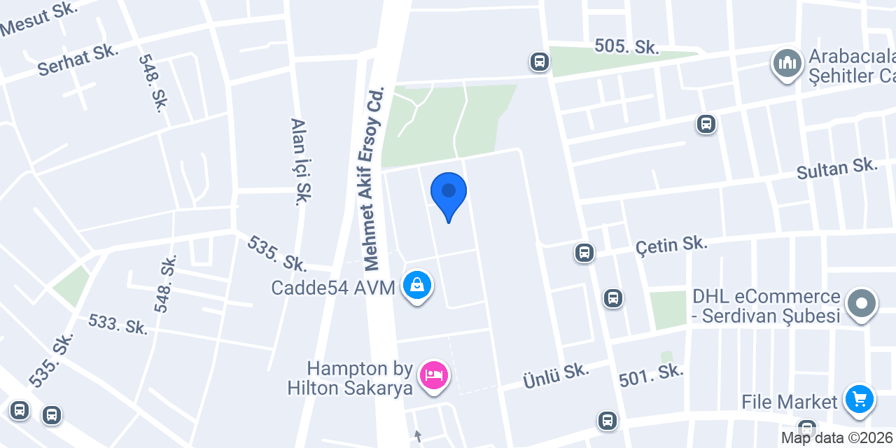Maydonoz Döner Sakarya Cadde 54 AVM konumu