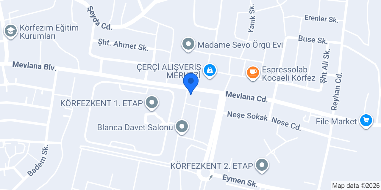 Körfez İlçe Sağlık Müdürlüğü konumu