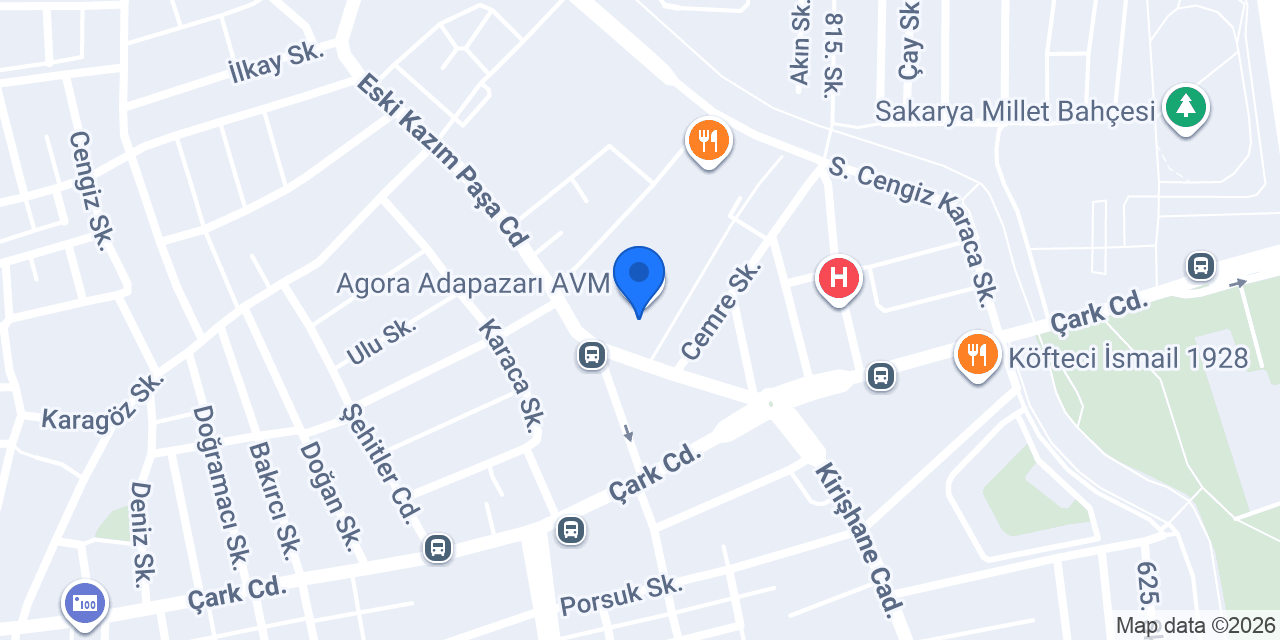 ebebek Sakarya Agora Adapazarı AVM konumu
