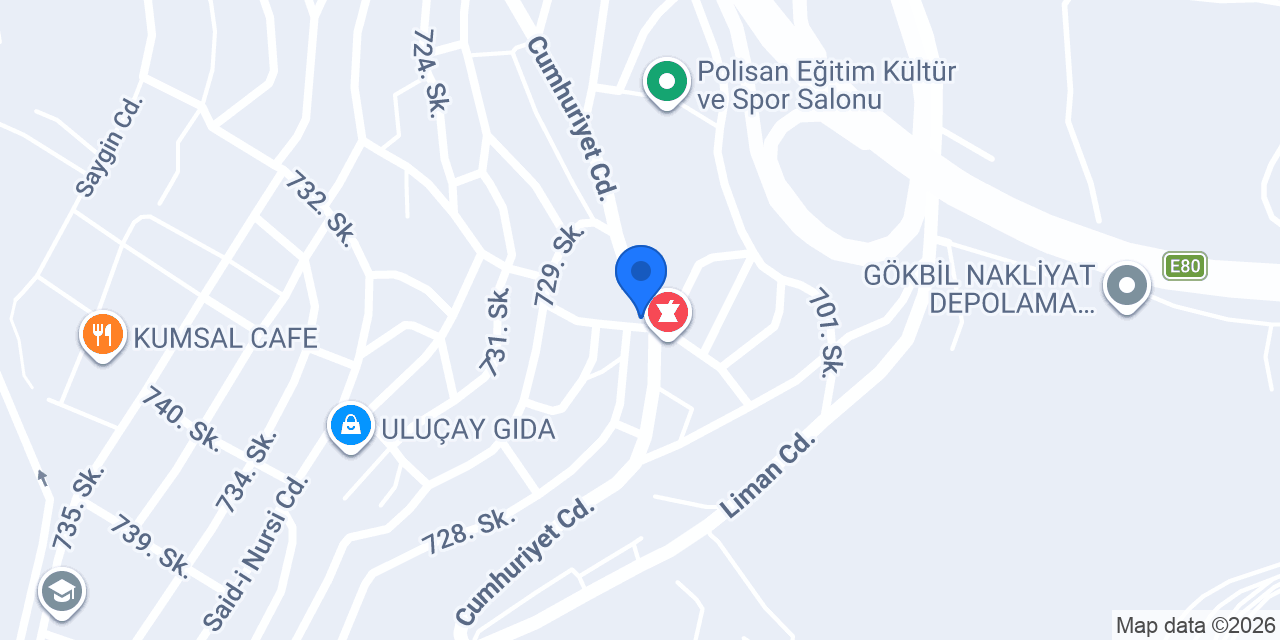ROYAL BÖREKÇİLİK konumu