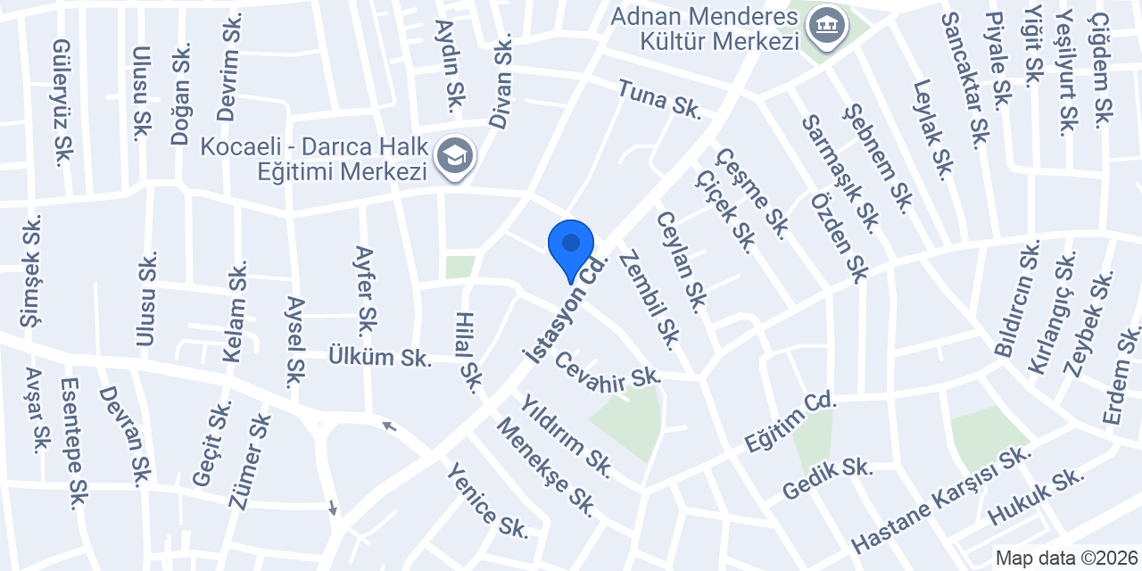 Darıca City Avm konumu