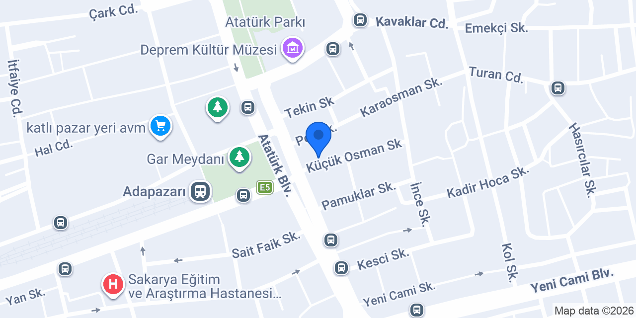 Masta Record Stüdyo ( Sakarya Ses Kayıt Stüdyosu ) konumu