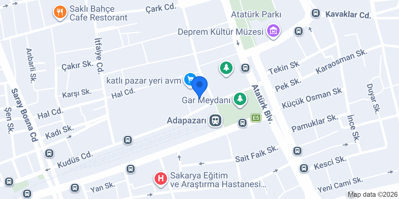 Özel ADA 54 Sürücü Kursu konumu