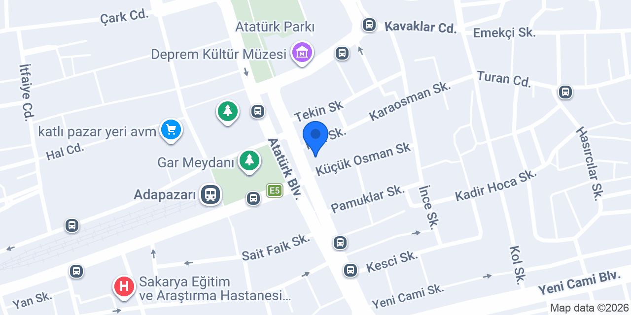 Yapı Kredi - Adapazarı Şubesi konumu