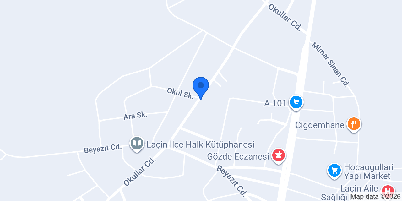 Laçin Lisesi konumu