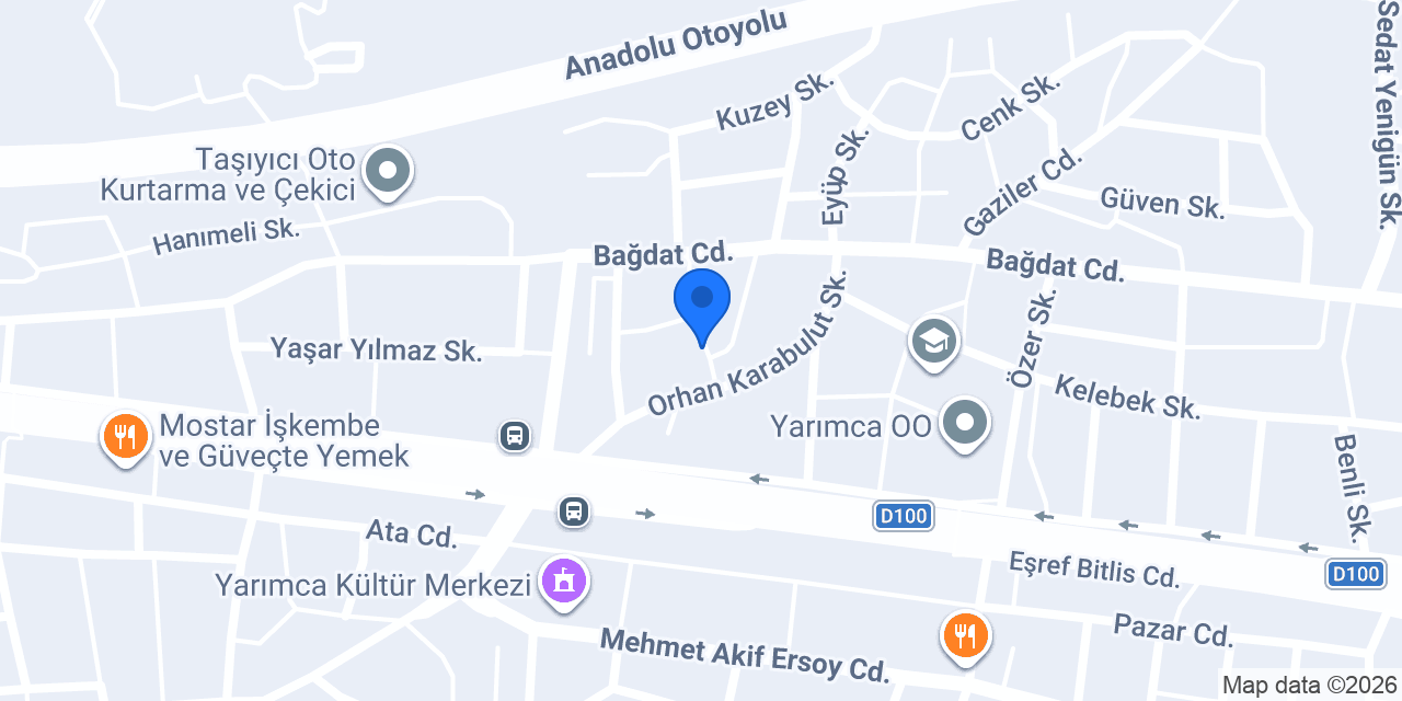 Bahçe cafe konumu