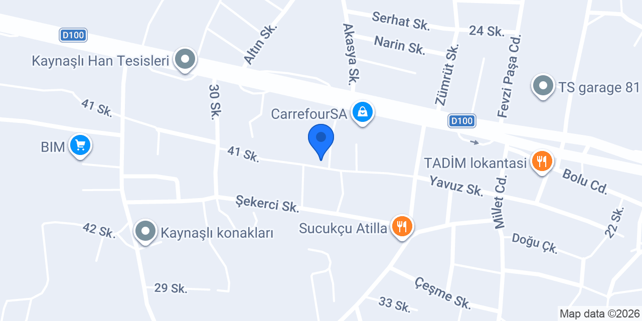 Kaynaşlı Arçelik Servisi konumu