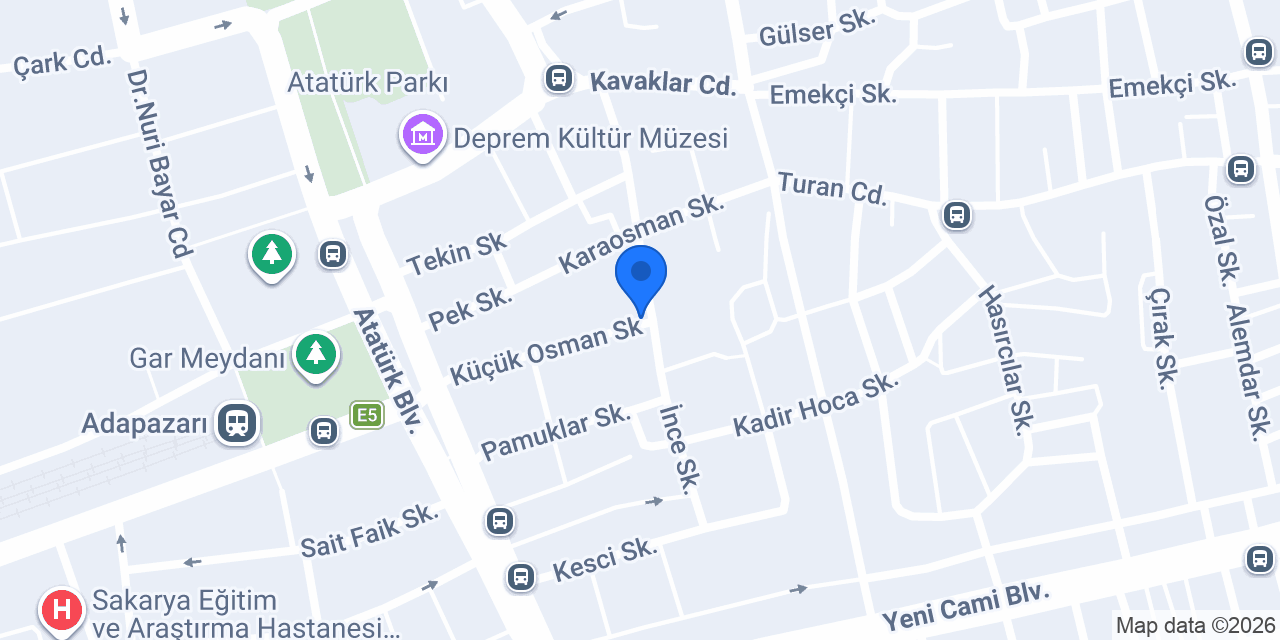 Sakarya Eczacı Odası konumu