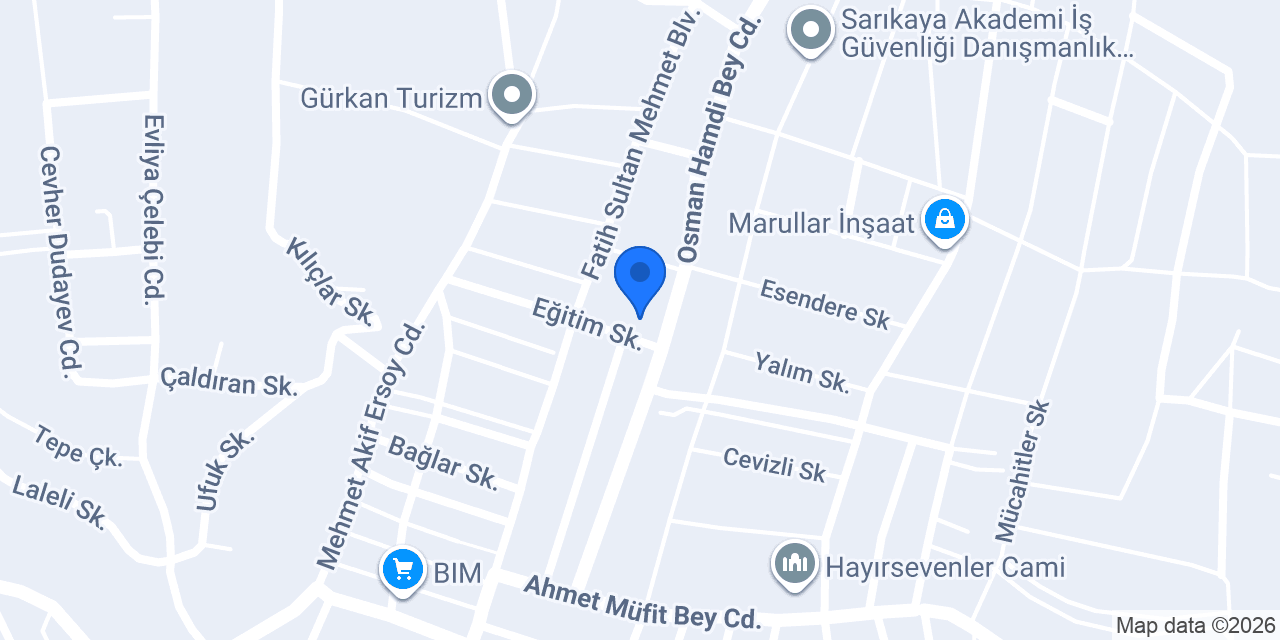 Alikahya İlkokulu konumu