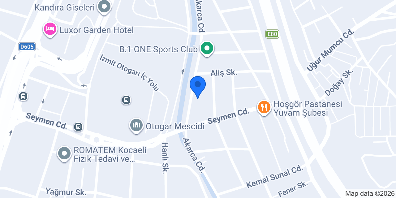 Çınar İzmit Özel Öğretim Kursu konumu