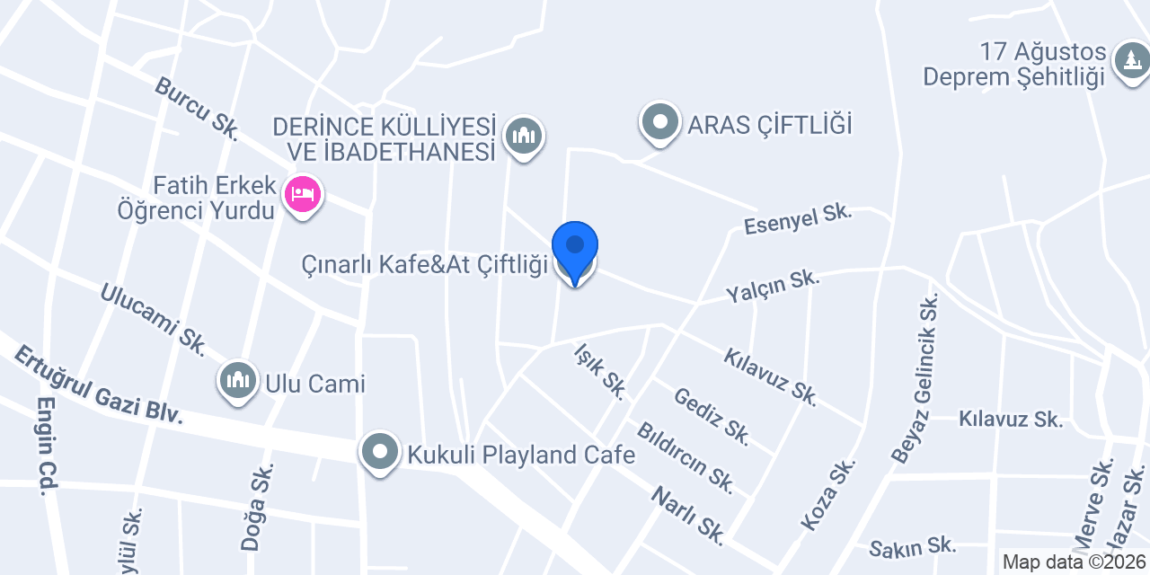 Çınarlı Kafe&At Çiftliği konumu