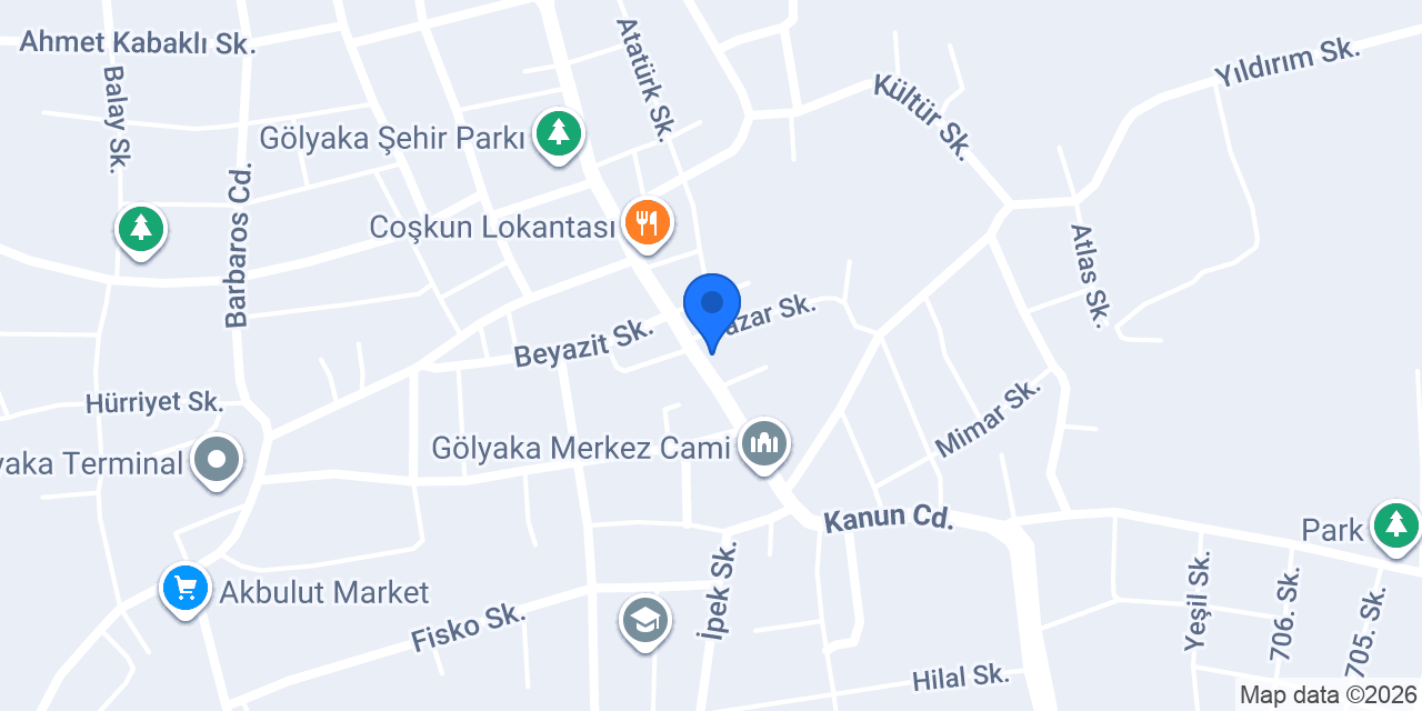Gül pastanesi konumu
