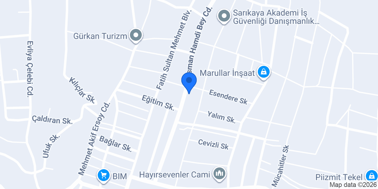 Evin Sandviç konumu