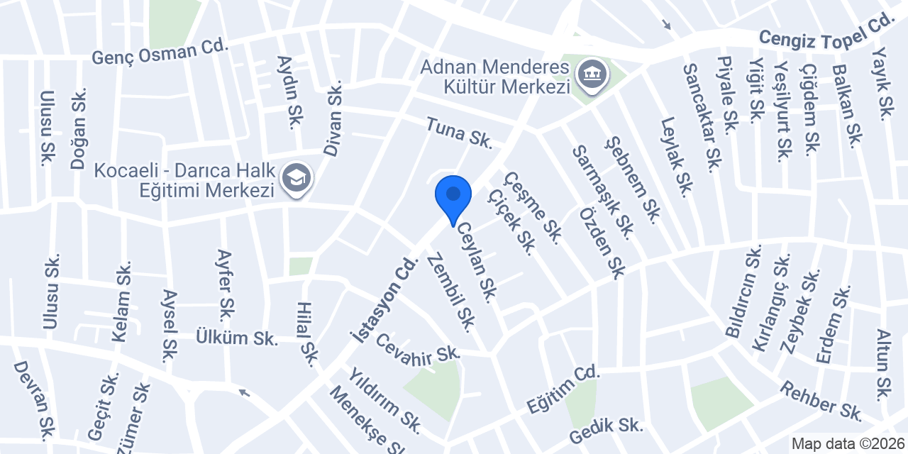 FuzulEv Kocaeli Darıca Şube konumu