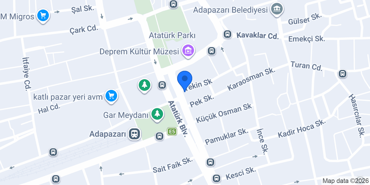 Kuveyt Türk Adapazarı Şubesi konumu