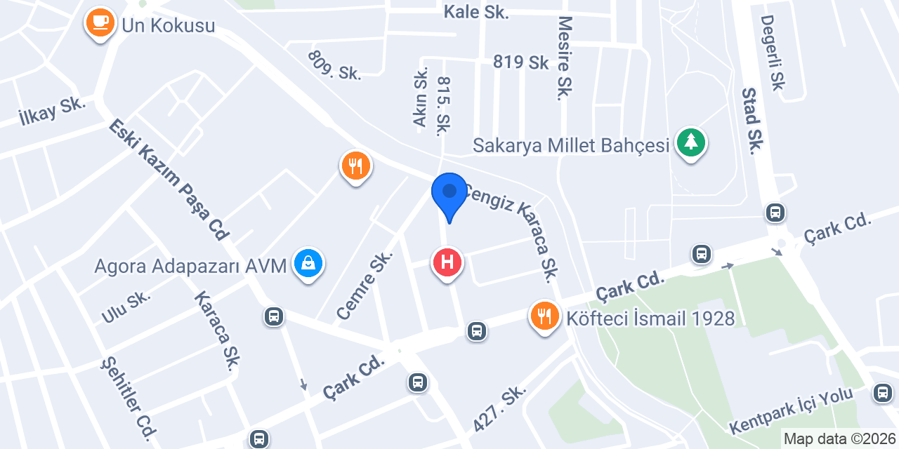 Sakarya Rota Kreş ve Gündüz Bakım Evi konumu