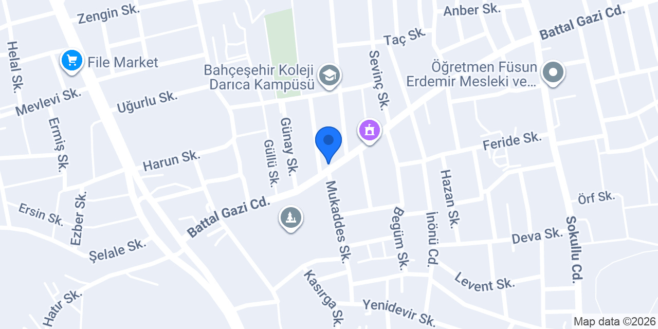 Darıca Çınar Metal konumu