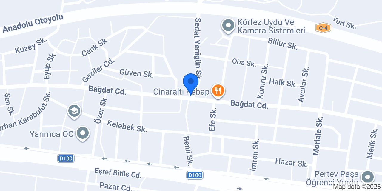 Yarımca Hacıosman Taksi konumu