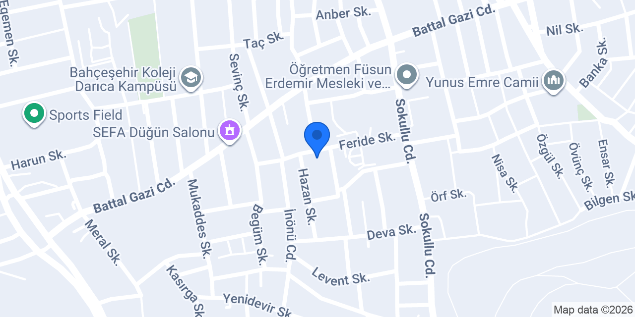 Darıca Erzurumlular Derneği konumu