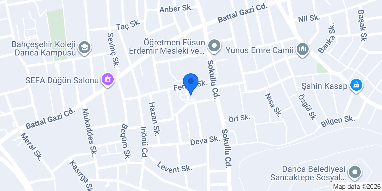 Feride Anne Kız Kuran Kursu konumu