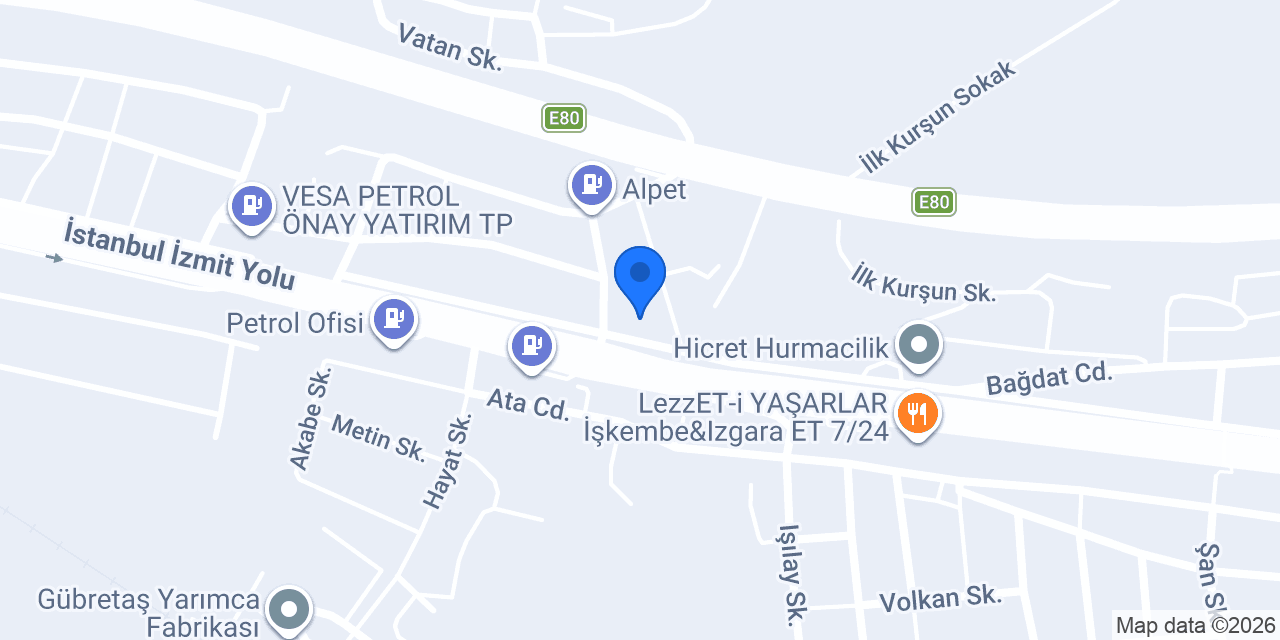 İKİKA LASTİK SAN. ve TİC.LTD.ŞTİ. konumu