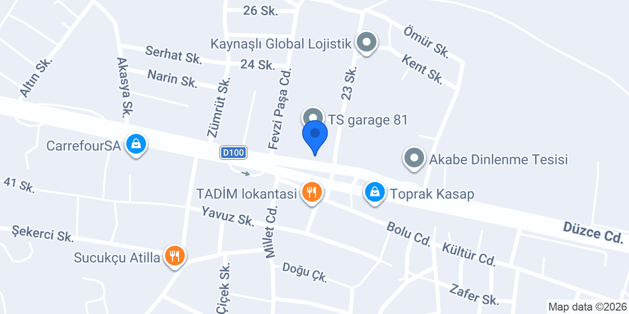 KAYNAŞLI DAF SERVİSİ konumu