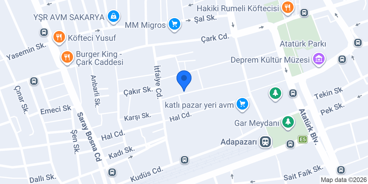 Platin Ozalit konumu