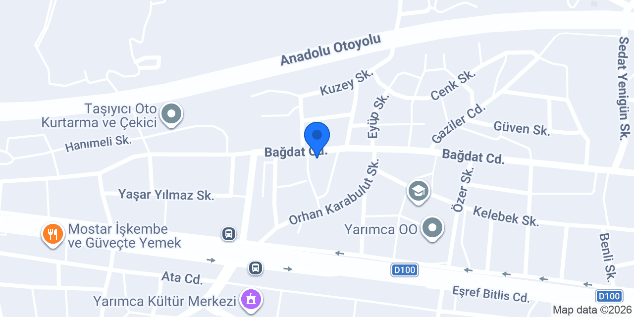 Marshall - Sercan Yapı Malzemeleri konumu