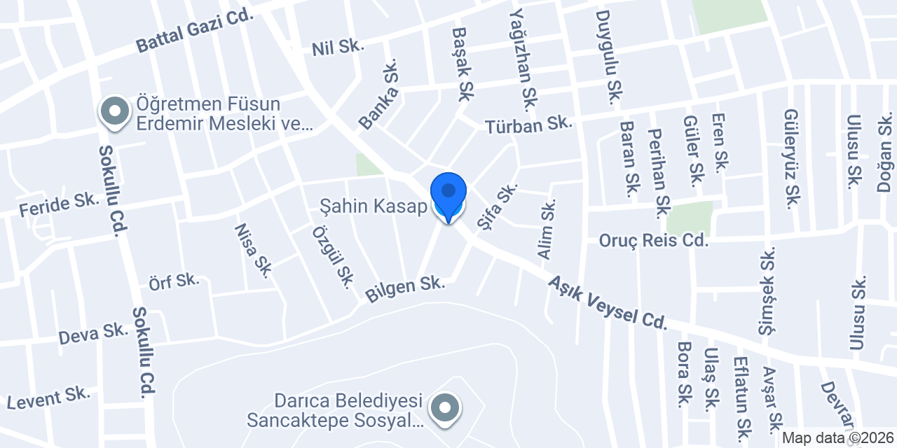 Şahin Kasap konumu