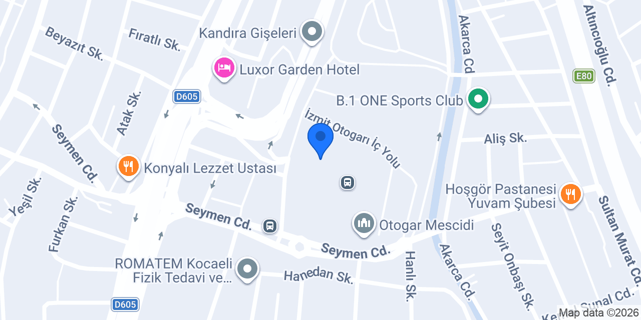 HİDAYET TURİZM İZMİT konumu