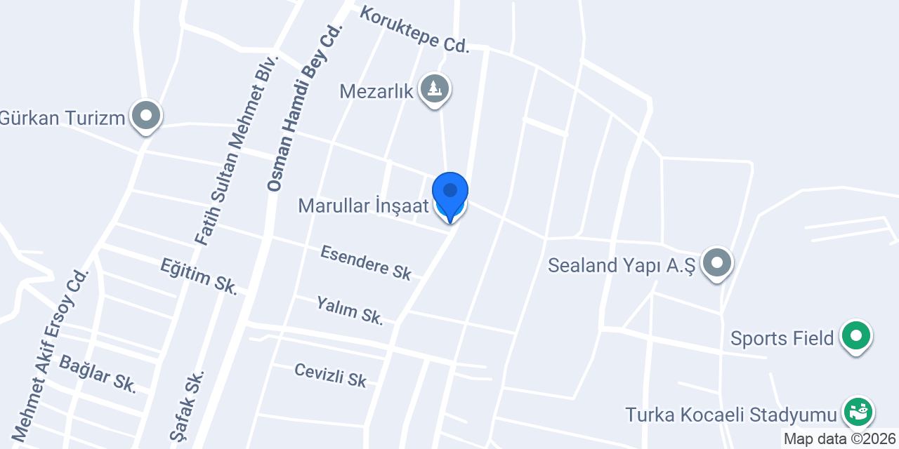 Marullar İnşaat konumu
