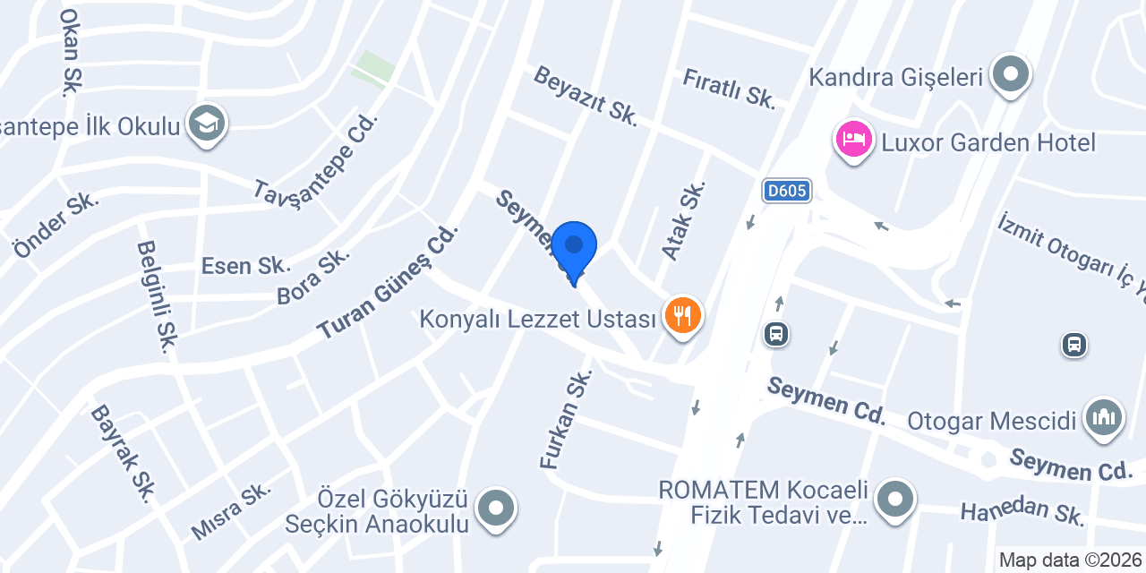 Kopal Kereste Palet konumu