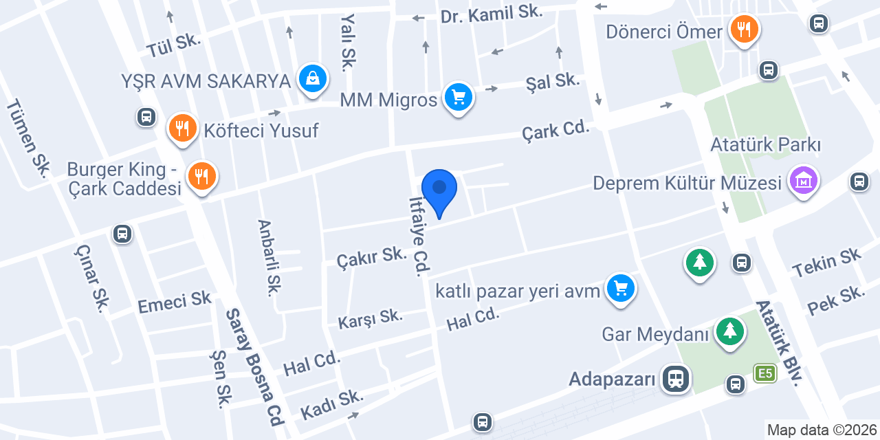 Sakarya Sihirli Petshop konumu
